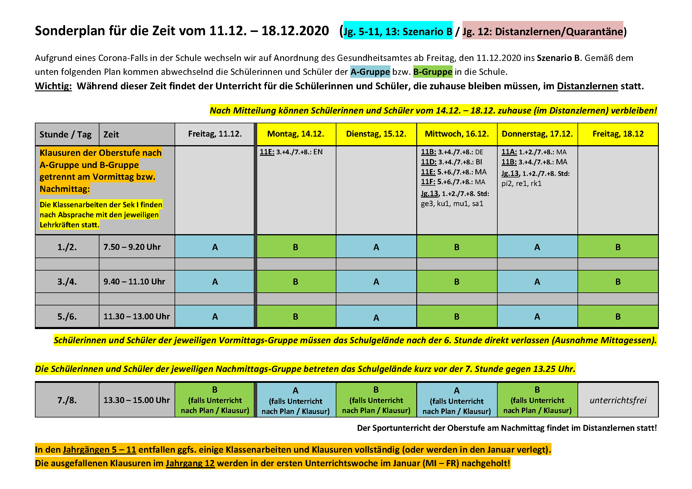 Sonderplan A B ab 1112